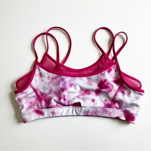 Good American | Pink Trippy Corset Mesh Bra L